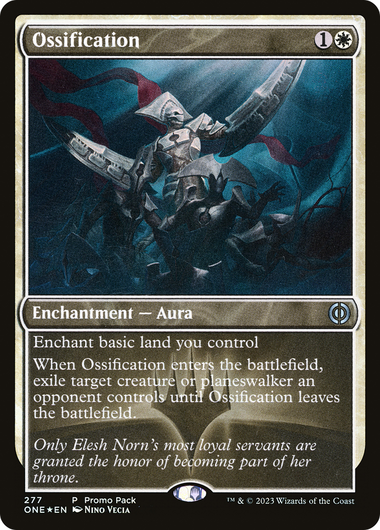 Ossification (Promo Pack) [Phyrexia: All Will Be One Promos] | North Valley Games