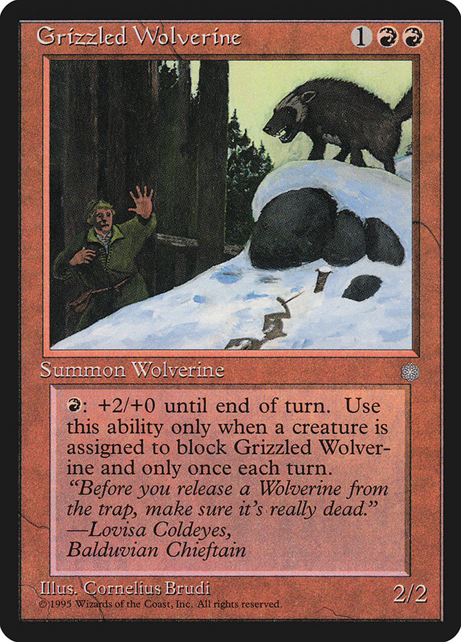 Grizzled Wolverine [Ice Age] | North Valley Games