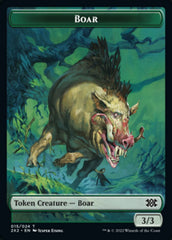 Boar // Soldier Double-Sided Token [Double Masters 2022 Tokens] | North Valley Games