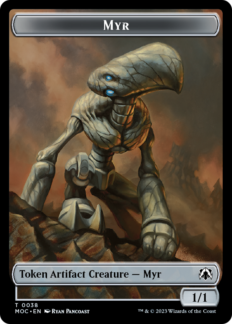 Phyrexian Germ // Myr Double-Sided Token [March of the Machine Commander Tokens] | North Valley Games