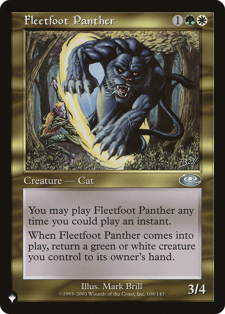 Fleetfoot Panther [The List] | North Valley Games