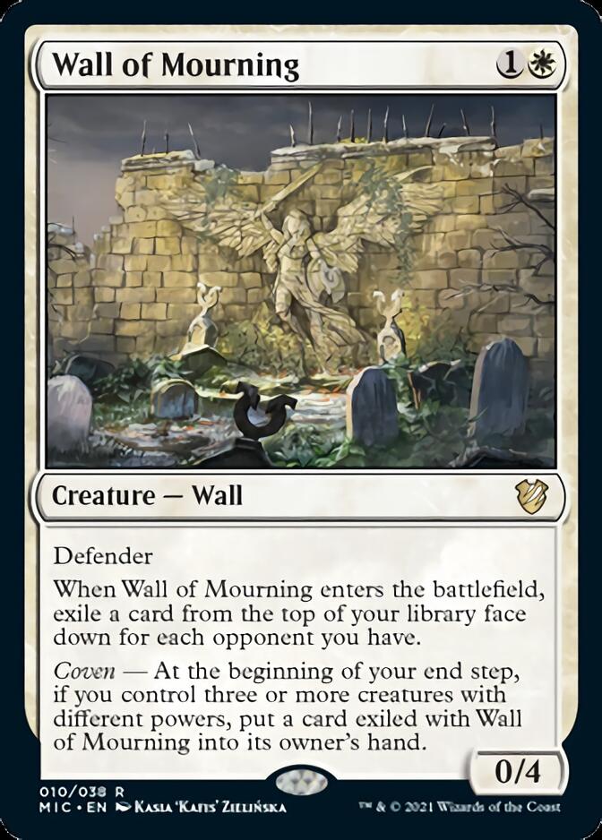 Wall of Mourning [Innistrad: Midnight Hunt Commander] | North Valley Games