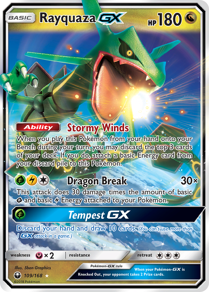 Rayquaza GX (109/168) [Sun & Moon: Celestial Storm] | North Valley Games
