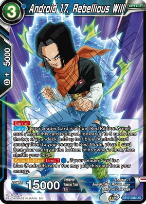 Android 17, Rebellious Will (BT17-046) [Ultimate Squad] | North Valley Games