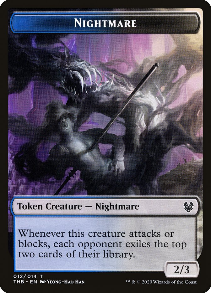 Satyr // Nightmare Double-Sided Token [Theros Beyond Death Tokens] | North Valley Games