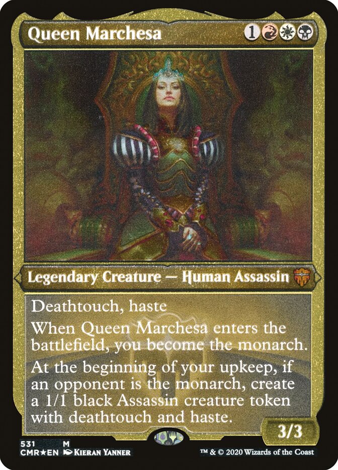 Queen Marchesa (Etched) [Commander Legends] | North Valley Games
