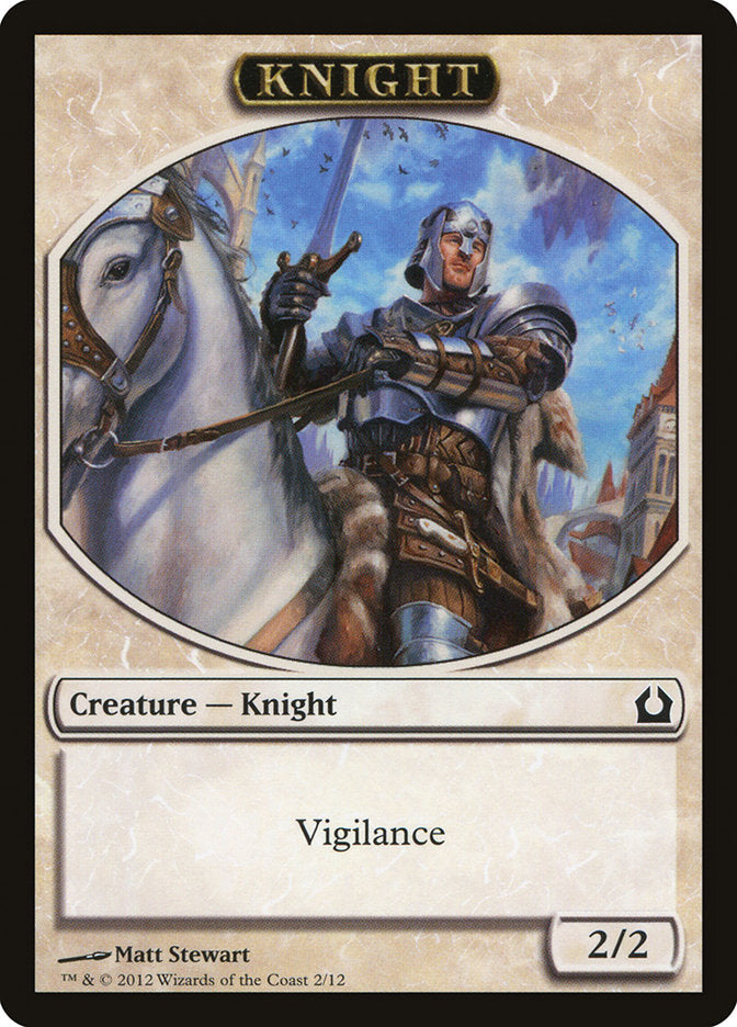 Knight Token [Return to Ravnica Tokens] | North Valley Games