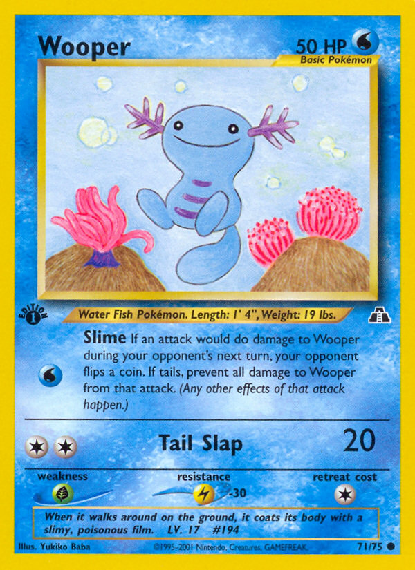Wooper (71/75) [Neo Discovery 1st Edition] | North Valley Games