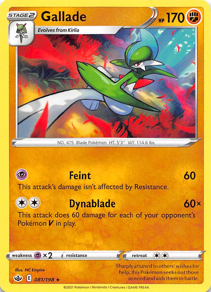 Gallade (081/198) [Sword & Shield: Chilling Reign] | North Valley Games