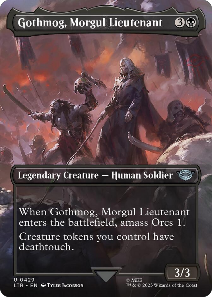 Gothmog, Morgul Lieutenant (Borderless Alternate Art) [The Lord of the Rings: Tales of Middle-Earth] | North Valley Games