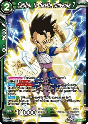 Cabba, to Battle Universe 7 (BT16-060) [Realm of the Gods] | North Valley Games