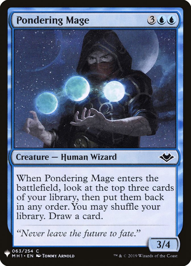 Pondering Mage [Mystery Booster] | North Valley Games
