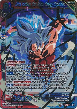 Ultra Instinct Son Goku, Energy Explosion (BT9-104) [Universal Onslaught] | North Valley Games