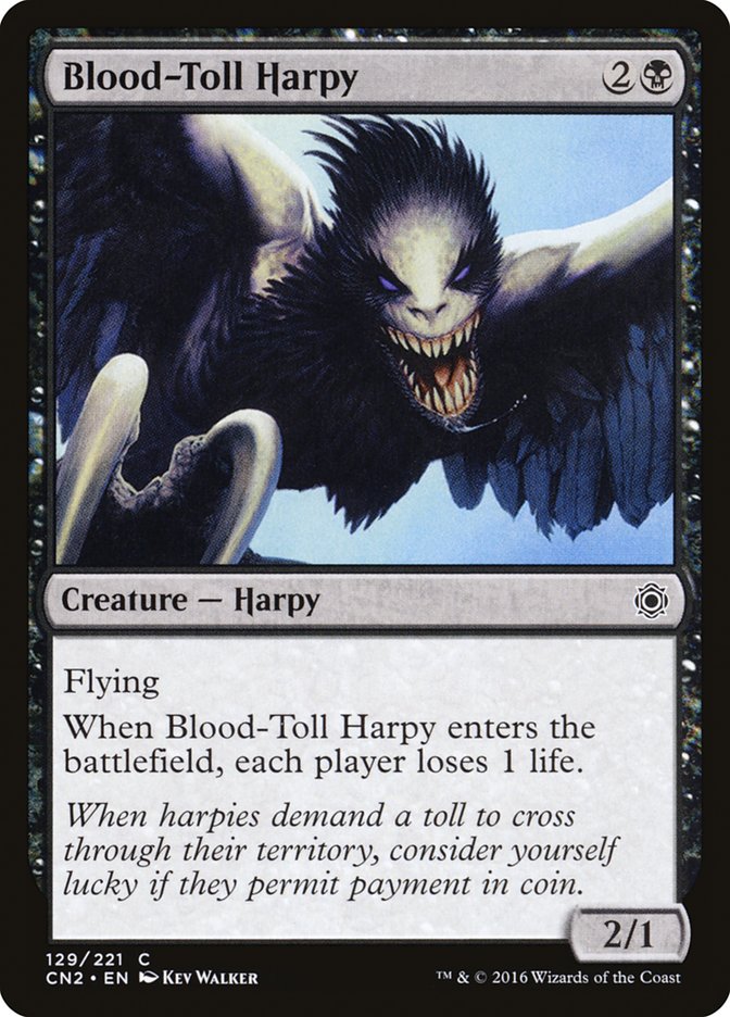 Blood-Toll Harpy [Conspiracy: Take the Crown] | North Valley Games