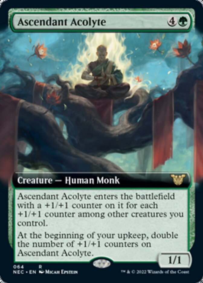 Ascendant Acolyte (Extended Art) [Kamigawa: Neon Dynasty Commander] | North Valley Games