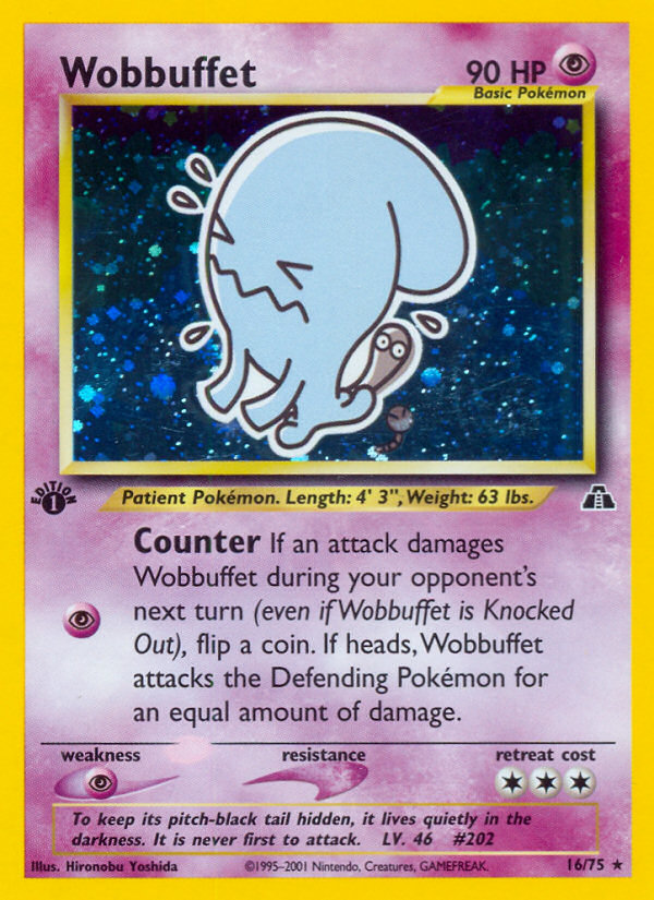 Wobbuffet (16/75) [Neo Discovery 1st Edition] | North Valley Games
