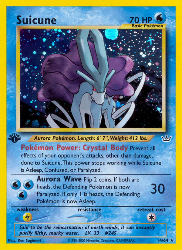 Suicune (14/64) [Neo Revelation 1st Edition] | North Valley Games