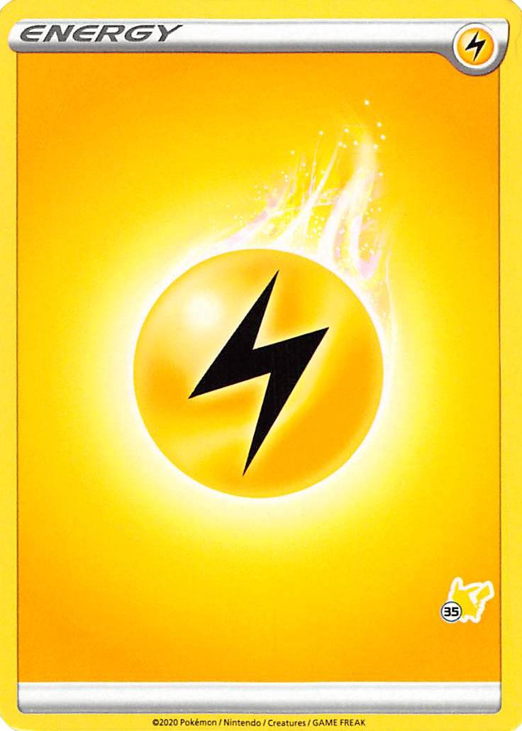Lightning Energy (Pikachu Stamp #35) [Battle Academy 2022] | North Valley Games