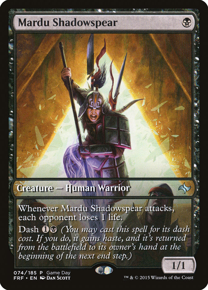 Mardu Shadowspear (Game Day) [Fate Reforged Promos] | North Valley Games