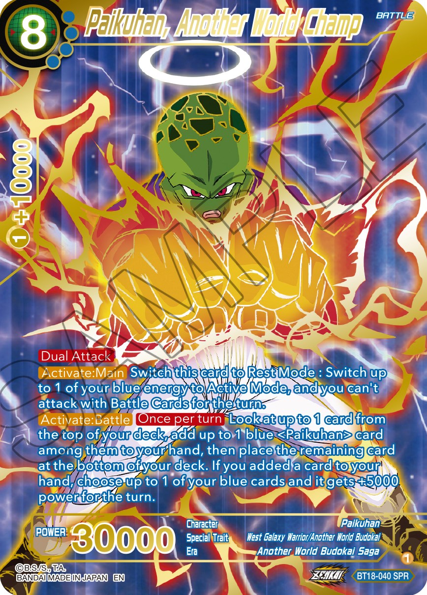 Paikuhan, Another World Champ (SPR) (BT18-040) [Dawn of the Z-Legends] | North Valley Games