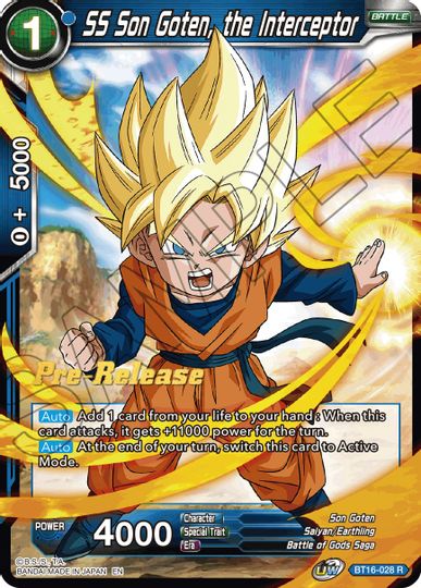 SS Son Goten, the Interceptor (BT16-028) [Realm of the Gods Prerelease Promos] | North Valley Games