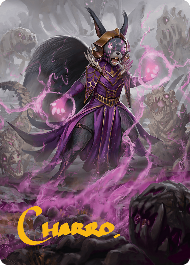 Liliana of the Dark Realms Art Card (Gold-Stamped Signature) [Bloomburrow Art Series] | North Valley Games