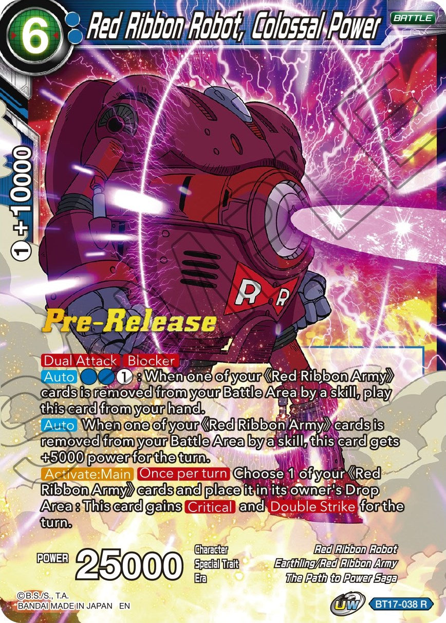 Red Ribbon Robot, Colossal Power (BT17-038) [Ultimate Squad Prerelease Promos] | North Valley Games