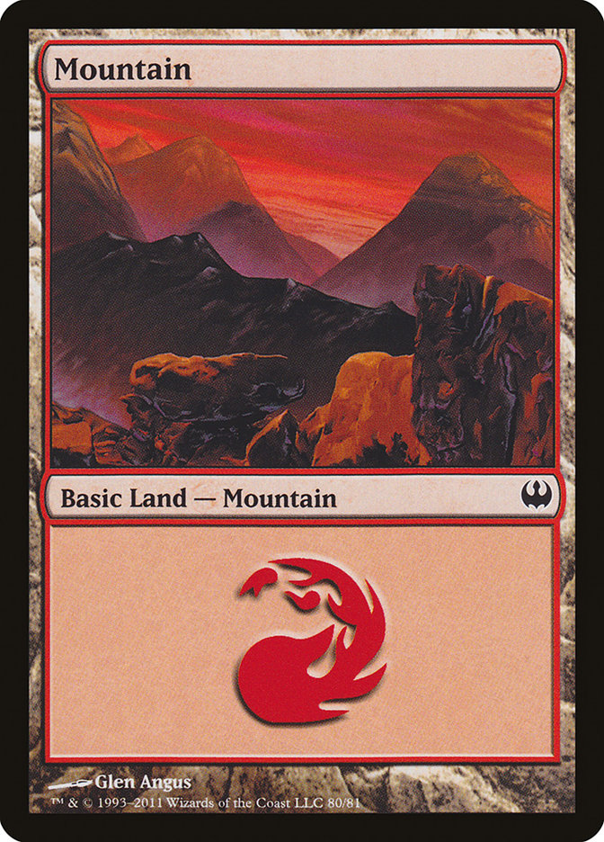 Mountain (80) [Duel Decks: Knights vs. Dragons] | North Valley Games