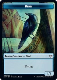 Bird (005) // Soldier Double-Sided Token [Kaldheim Commander Tokens] | North Valley Games