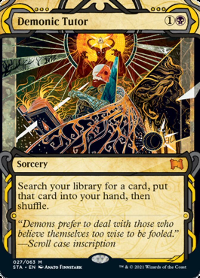 Demonic Tutor (Foil Etched) [Strixhaven: School of Mages Mystical Archive] | North Valley Games