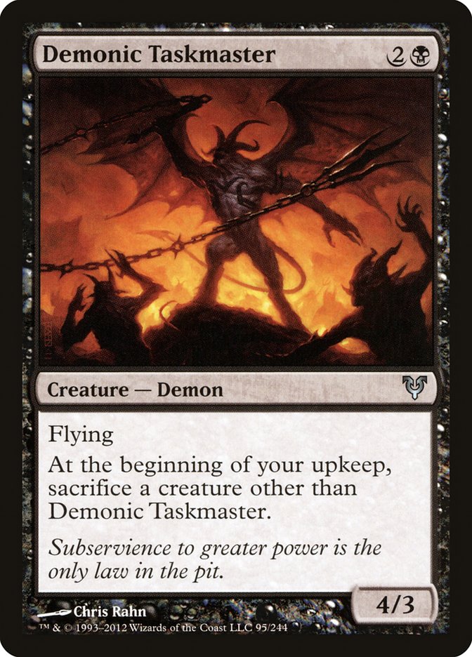 Demonic Taskmaster [Avacyn Restored] | North Valley Games