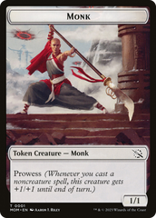 Monk // Spirit (14) Double-Sided Token [March of the Machine Tokens] | North Valley Games
