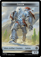 Golem // Plot Double-Sided Token [Outlaws of Thunder Junction: The Big Score Tokens] | North Valley Games