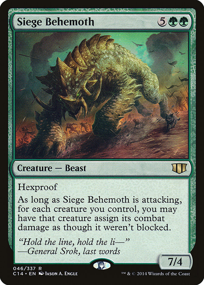 Siege Behemoth [Commander 2014] | North Valley Games