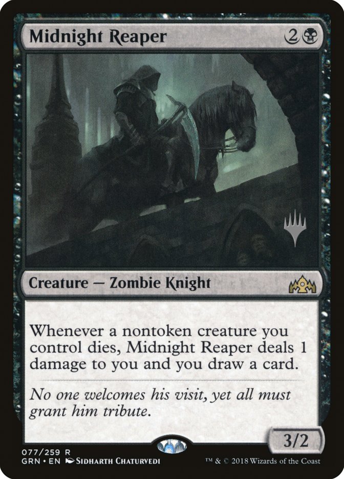 Midnight Reaper (Promo Pack) [Guilds of Ravnica Promos] | North Valley Games
