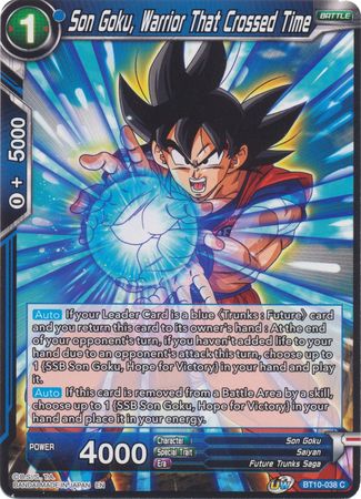Son Goku, Warrior That Crossed Time (BT10-038) [Revision Pack 2020] | North Valley Games