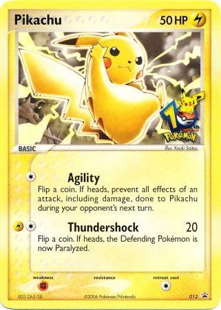 Pikachu (012) (10th Anniversary Promo) [Miscellaneous Cards] | North Valley Games
