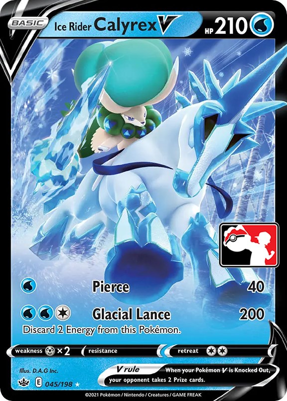 Ice Rider Calyrex V (045/198) [Prize Pack Series One] | North Valley Games