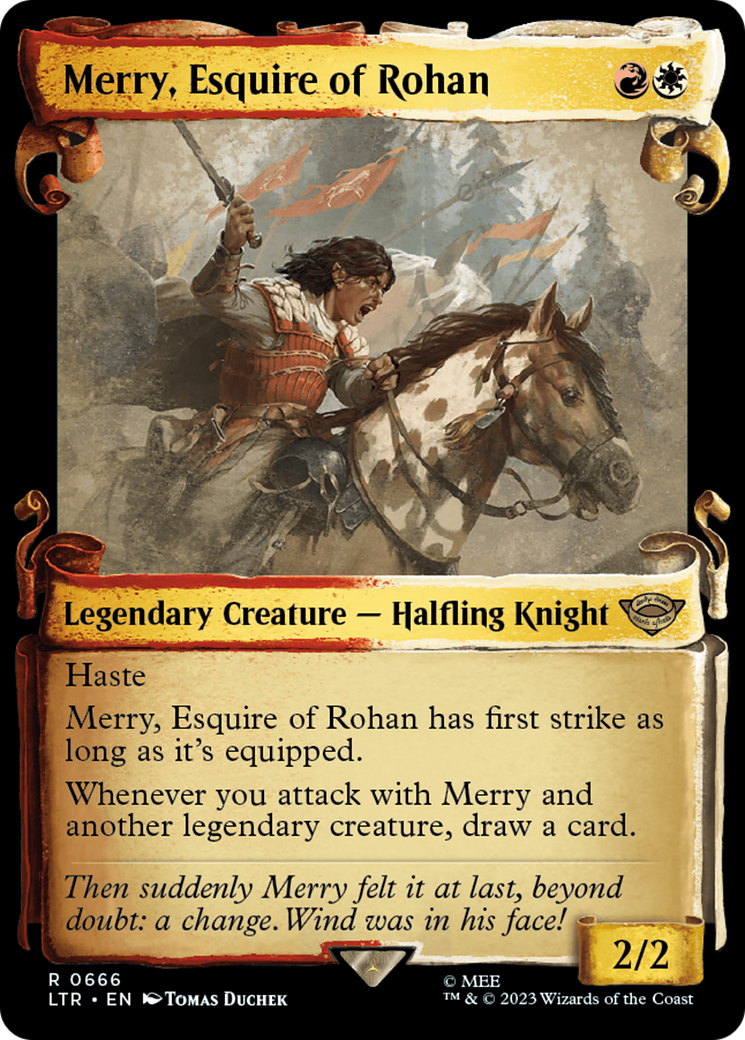 Merry, Esquire of Rohan [The Lord of the Rings: Tales of Middle-Earth Showcase Scrolls] | North Valley Games