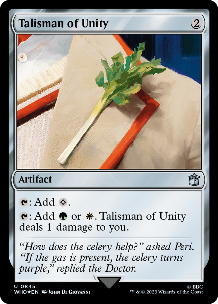 Talisman of Unity (Surge Foil) [Doctor Who] | North Valley Games