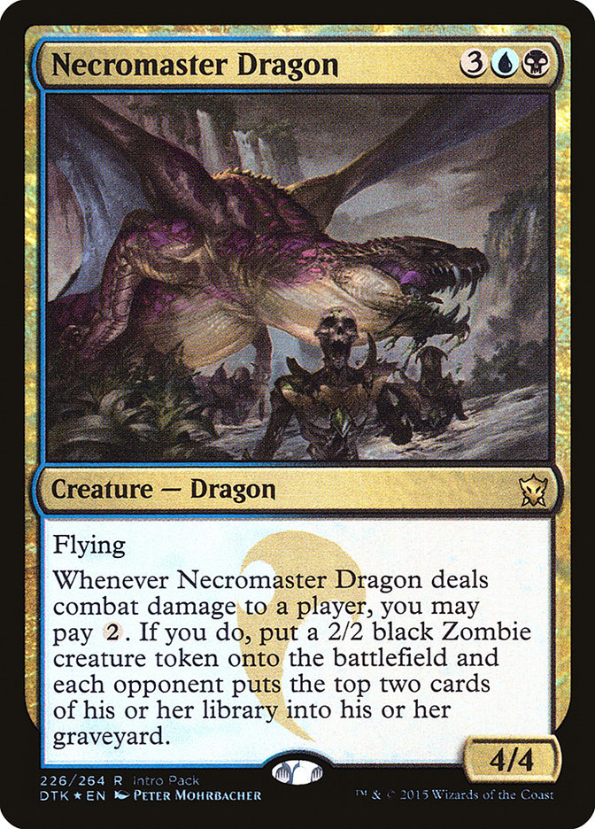 Necromaster Dragon (Intro Pack) [Dragons of Tarkir Promos] | North Valley Games