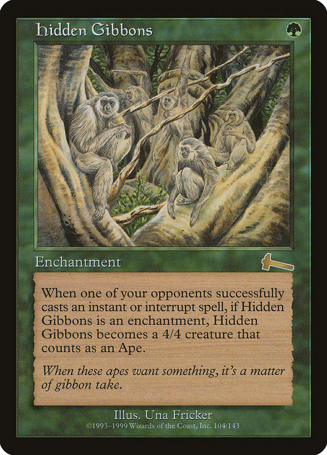 Hidden Gibbons [Urza's Legacy] | North Valley Games