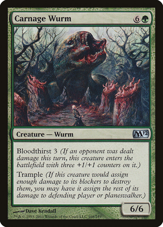 Carnage Wurm [Magic 2012] | North Valley Games