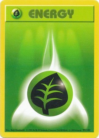 Grass Energy (99/102) [Base Set Shadowless Unlimited] | North Valley Games
