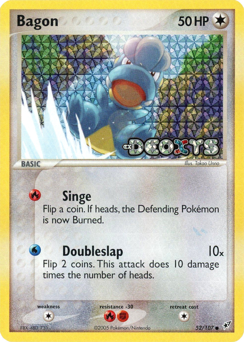 Bagon (52/107) (Stamped) [EX: Deoxys] | North Valley Games