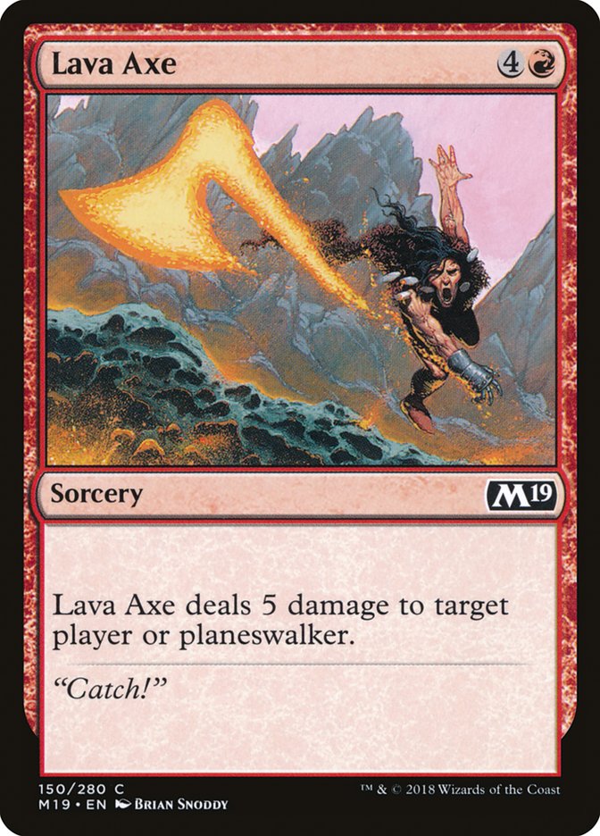 Lava Axe [Core Set 2019] | North Valley Games