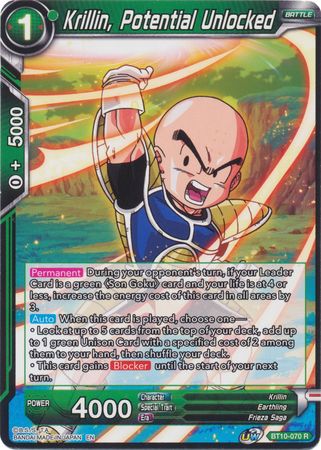 Krillin, Potential Unlocked (BT10-070) [Rise of the Unison Warrior 2nd Edition] | North Valley Games