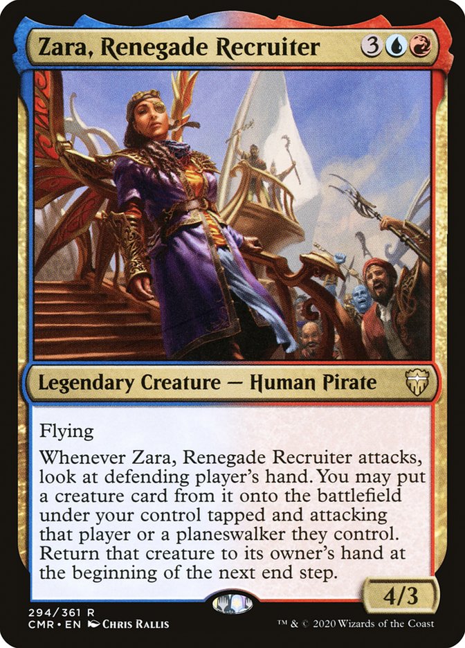 Zara, Renegade Recruiter [Commander Legends] | North Valley Games