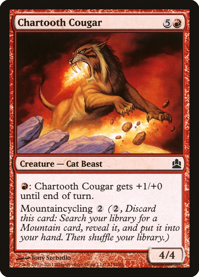 Chartooth Cougar [Commander 2011] | North Valley Games