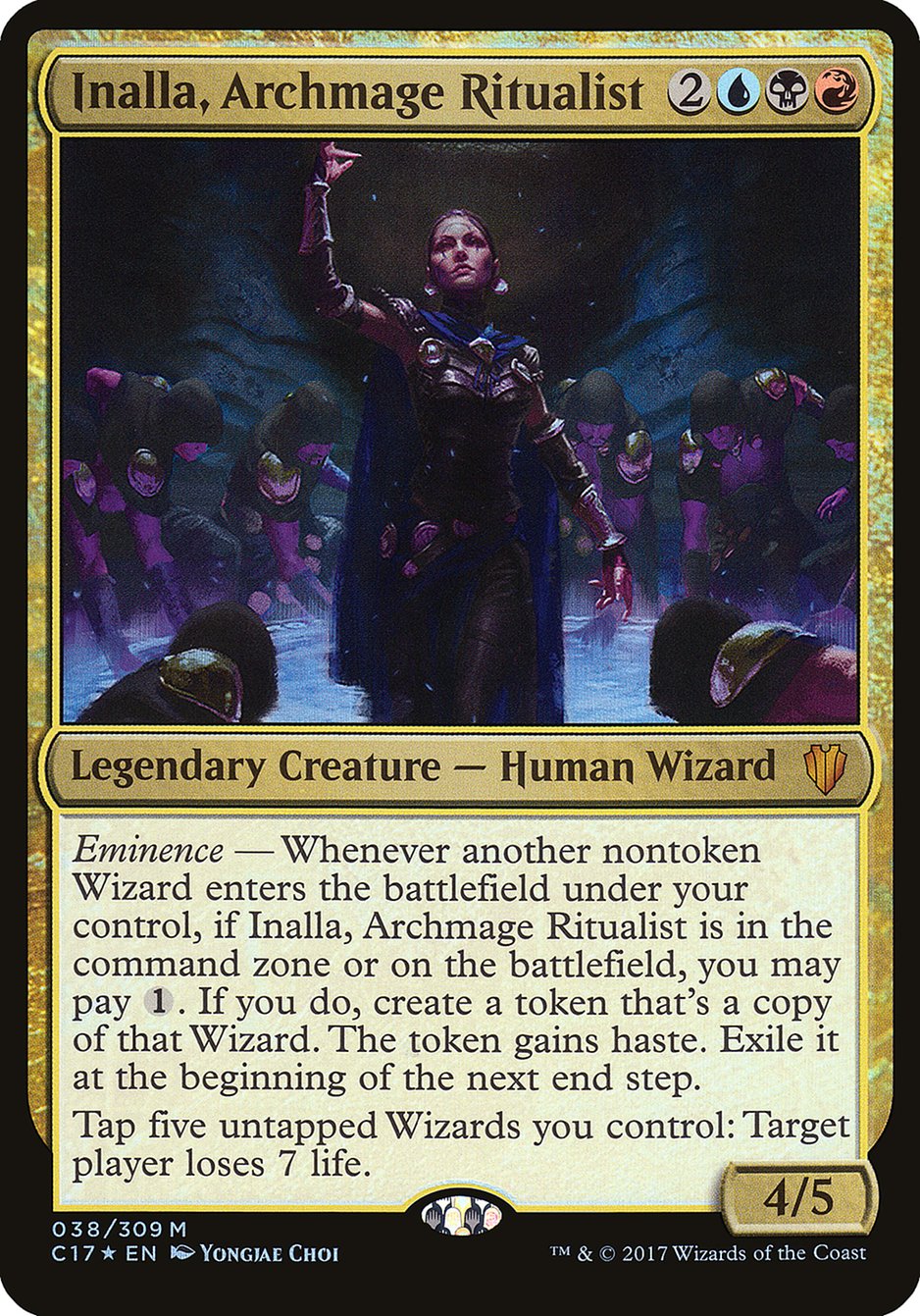 Inalla, Archmage Ritualist (Oversized) [Commander 2017 Oversized] | North Valley Games